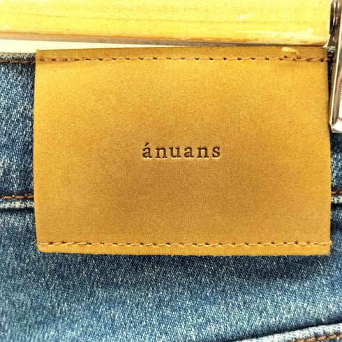 アニュアンス anuans カットオフデニムパンツ レディース