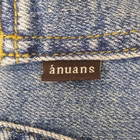 アニュアンス anuans コルセットワイドデニムパンツ レディース