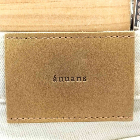 アニュアンス anuans カットオフデニムパンツ レディース