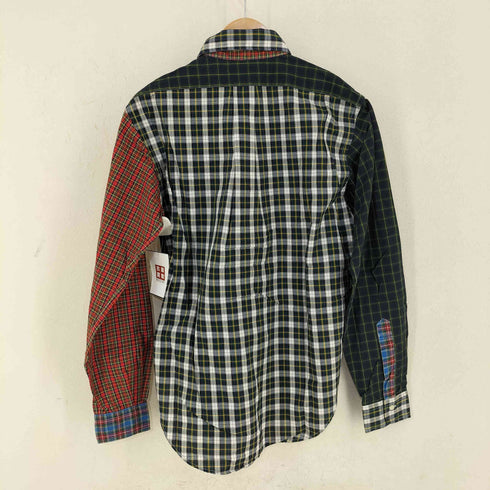 ウールリッチ WOOLRICH USA製 クレイジーパターン チェックシャツ メンズ import:S