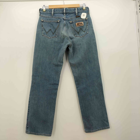 ラングラー Wrangler 革パッチ ストレート デニム パンツ メンズ 32