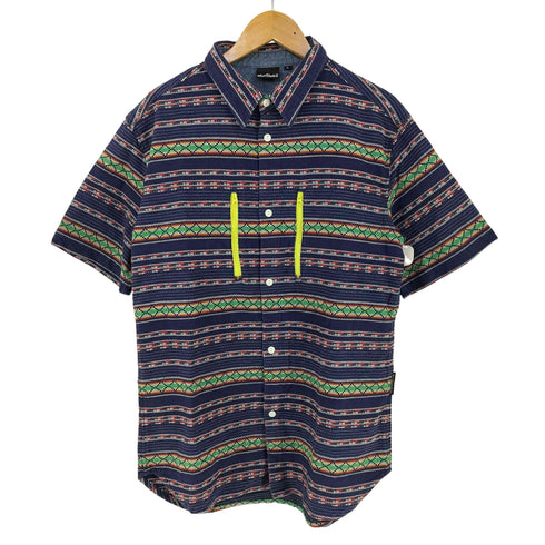 ワイルドシングス WILD THINGS エスニックボーダーシャツ メンズ L