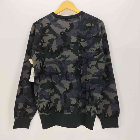 スワッガー SWAGGER BLACK PLATINUM クルーネックアクリルウールセーター メンズ L