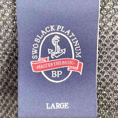 スワッガー SWAGGER BLACK PLATINUM クルーネックアクリルウールセーター メンズ L