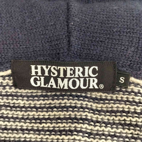 ヒステリックグラマー HYSTERIC GLAMOUR スカンクジャガードニットパーカー メンズ JPN:S