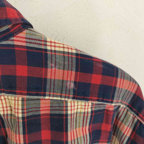 ラルフローレン RALPH LAUREN 90-00s BLAIRE スモールポニー刺繍 BDチェックネルシャツ メンズ import:XL