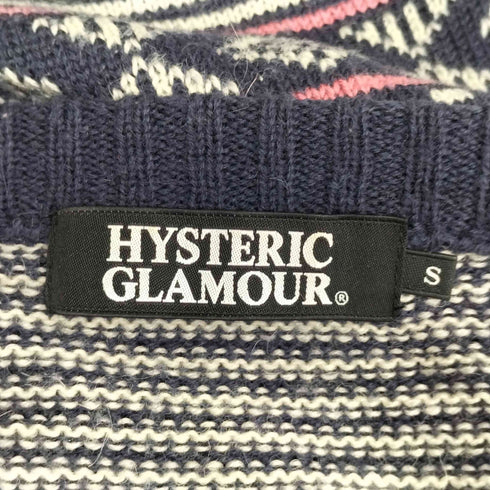 ヒステリックグラマー HYSTERIC GLAMOUR スカンクジャガードカーディガン メンズ JPN:S