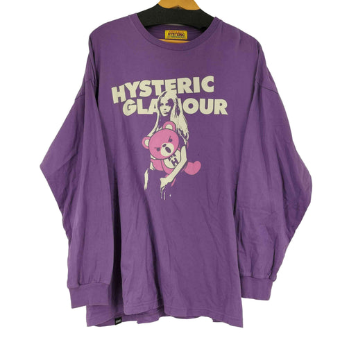 ヒステリックグラマー HYSTERIC GLAMOUR BEAR AND GIRL L/S Tシャツ メンズ FREE