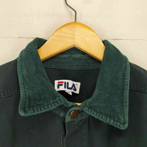 フィラ FILA 襟コーデュロイトラッカージャケット メンズ M