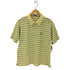 アイゾッドラコステ IZOD LACOSTE 70S 糸巻きタグ ボーダー柄鹿の子ポロシャツ メンズ JPN:L