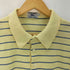 アイゾッドラコステ IZOD LACOSTE 70S 糸巻きタグ ボーダー柄鹿の子ポロシャツ メンズ JPN:L