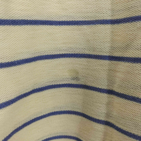 アイゾッドラコステ IZOD LACOSTE 70S 糸巻きタグ ボーダー柄鹿の子ポロシャツ メンズ JPN:L