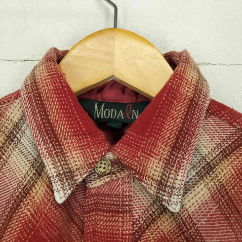 MODALN 80S~ バイアスチェックネルシャツ メンズ M