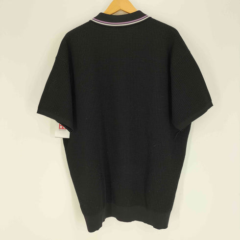 ハフ HUF 23SS CURSIVE SCRIPT ZIP POLO カーシブ スクリプ ジップ ポロ シャツ メンズ JPN:XL