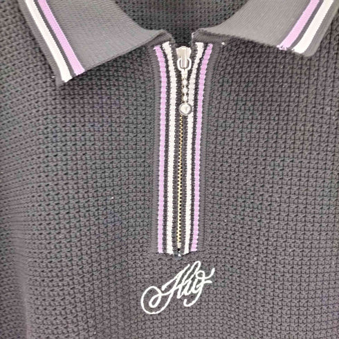 ハフ HUF 23SS CURSIVE SCRIPT ZIP POLO カーシブ スクリプ ジップ ポロ シャツ メンズ JPN:XL