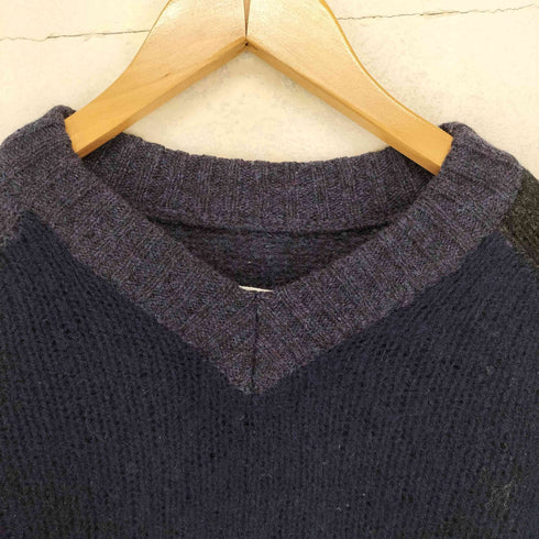 メゾンマルタンマルジェラ Maison Martin Margiela 00s ここのえ別タグ バイカラーラムウール ラグランニットセーター メンズ M