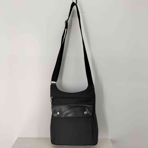 ロンシャン LONGCHAMP レザー切替 ロゴ型押し ショルダーバッグ メンズ