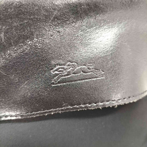 ロンシャン LONGCHAMP レザー切替 ロゴ型押し ショルダーバッグ メンズ
