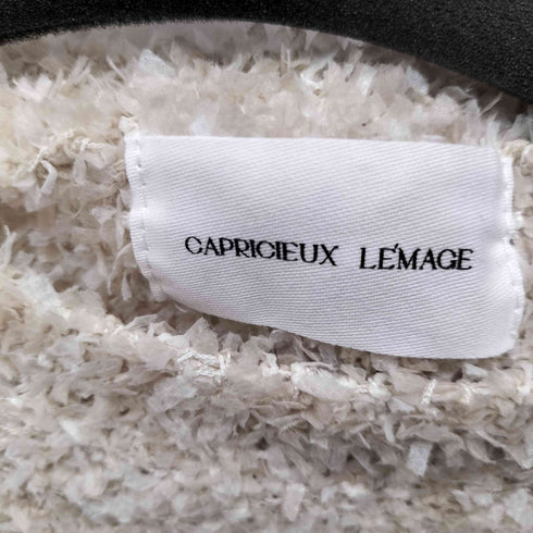 CAPRICIEUX LE'MAGE リボンヤーンハーフスリーブプルオーバー レディース FREE