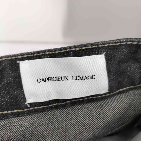 CAPRICIEUX LE'MAGE 裾スリットスリムストレートデニム レディース JPN:36