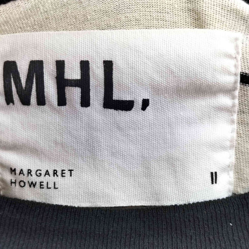 エムエイチエル MHL. コットンリネン ストライプ ジャージー カットソー レディース 2