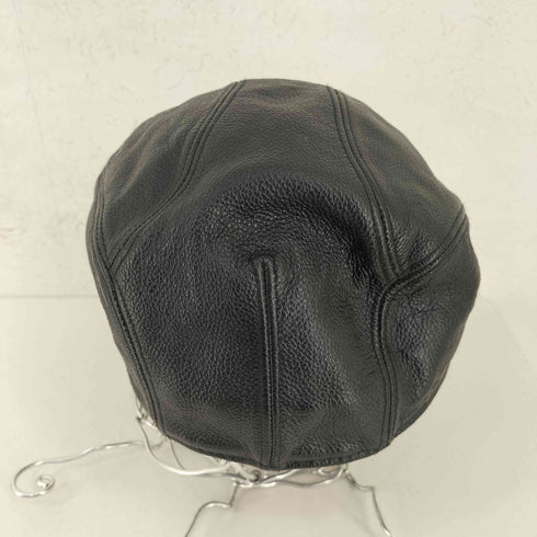 エムステイト Emstate MADE IN USA シボ革 レザーハンチングキャップ By Winner Caps メンズ L/XL