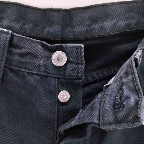 リーバイス Levis 501 ユーロ 後染めブラック メンズ 32