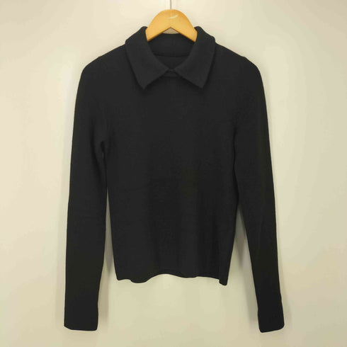 デミルクスビームス Demi-Luxe BEAMS 24AW AK+1 ポロ襟 片畦 ニット プルオーバー レディース ONE SIZE