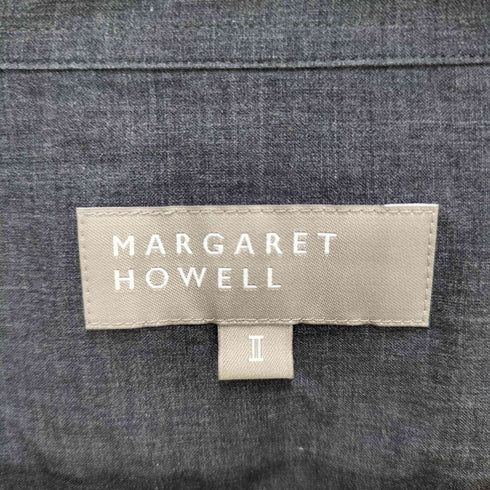 マーガレットハウエル MARGARET HOWELL ファインコットン シャンブレー フリルカラーブラウス レディース JPN:2