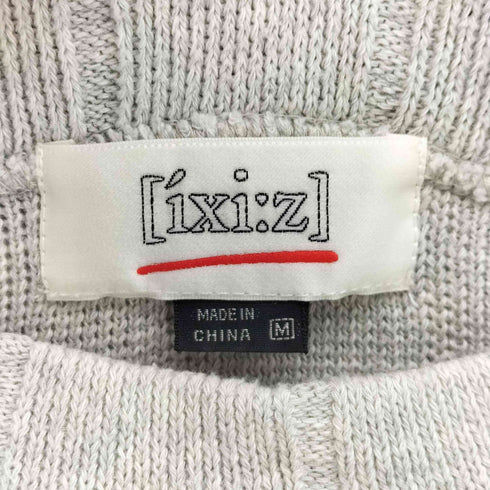 イクシーズ ixi:z リブ編み ニット セーター メンズ JPN:M