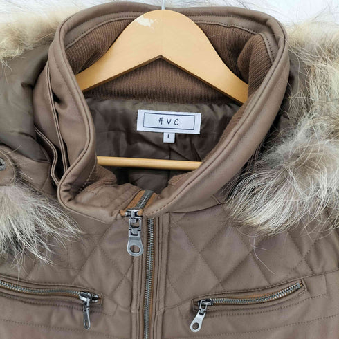 エボリューション EVOLUTION Leather touch riders blouson レザータッチライダースブルゾン ファー メンズ JPN:L