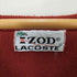 アイゾッドラコステ IZOD LACOSTE 70S 糸巻きタグ Vネック ロゴパッチ アクリルニット メンズ import:M