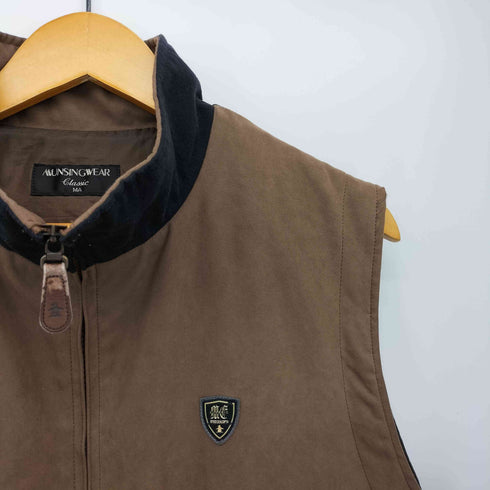マンシングウェア Munsingwear 中綿 裏地フリース ジップアップ ベスト メンズ