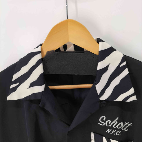ショットブロス SCHOTT BROS. ZEBRA PRINT COMBI SHIRT メンズ L