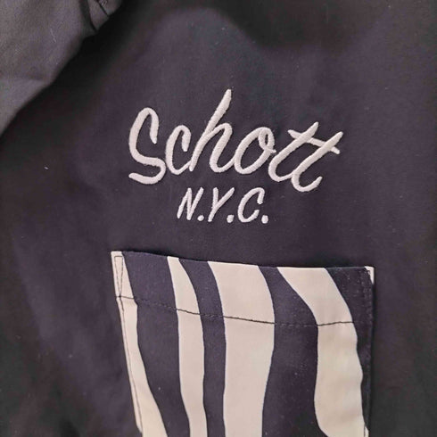 ショットブロス SCHOTT BROS. ZEBRA PRINT COMBI SHIRT メンズ L