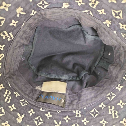 プレイボーイ PLAYBOY モノグラムバケットハット メンズ
