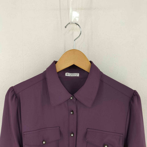 アクシーズファム axes femme レース切替 ベルトワンピース レディース M