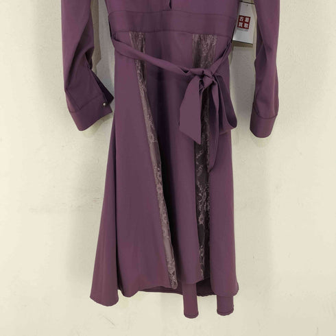 アクシーズファム axes femme レース切替 ベルトワンピース レディース M