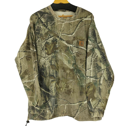 カーハート Carhartt リアルツリーカモ L/S Tシャツ ドローコード メンズ JPN:XL