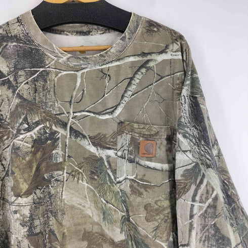 カーハート Carhartt リアルツリーカモ L/S Tシャツ ドローコード メンズ JPN:XL