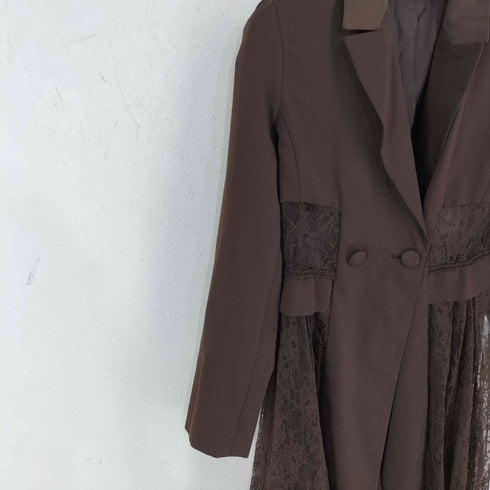 アクシーズファム axes femme シースルーロングジャケット レディース JPN:M