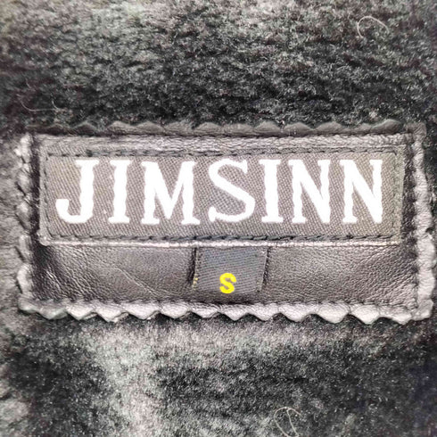 JIMSINN 裏ボア シープレザー ダブルライダース ジャケット メンズ import:S