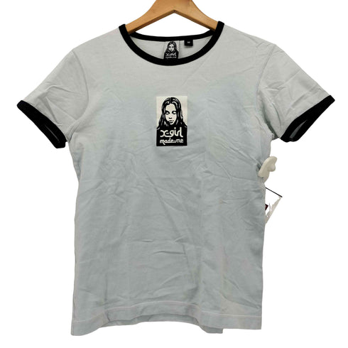 エックスガール X-girl 17AW Baby Ringer Tee リンガーネックTシャツ レディース JPN:M