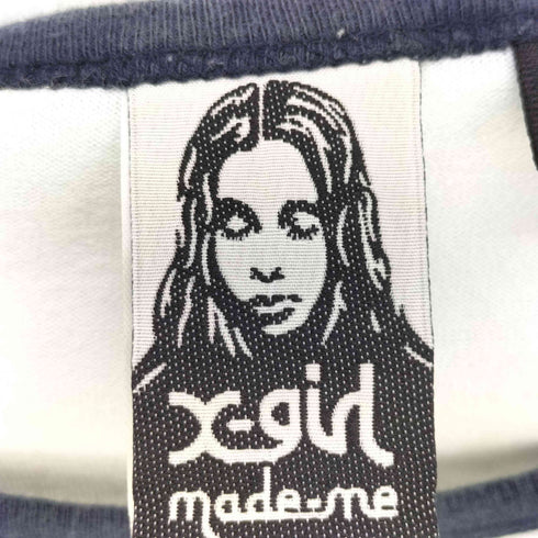 エックスガール X-girl 17AW Baby Ringer Tee リンガーネックTシャツ レディース JPN:M