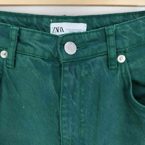 ザラ ZARA ハイウエスト カラー ワイド デニムパンツ メンズ EUR:38