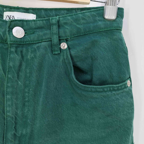 ザラ ZARA ハイウエスト カラー ワイド デニムパンツ メンズ EUR:38