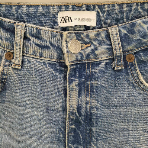 ザラ ZARA ハイウエスト テーパード デニムパンツ レディース EUR:40