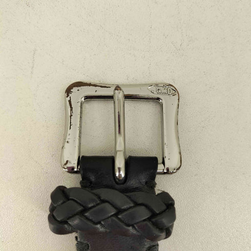ジェイアンドエムデヴィッドソン J&M Davidson MADE IN SPAIN 編み込みレザーベルト メンズ 32/80