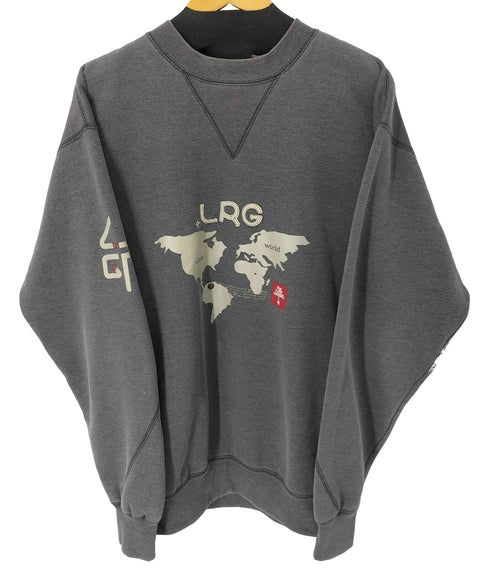 エルアールジー LRG フロントプリントクルーネックスウェット メンズ import:M