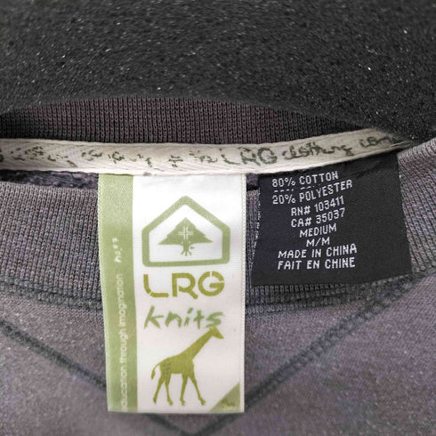 エルアールジー LRG フロントプリントクルーネックスウェット メンズ import:M